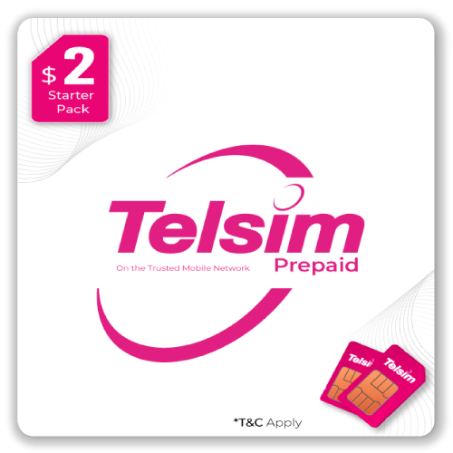 Image of a Telsim starter pack card, featuring the Telsim logo and sleek design.