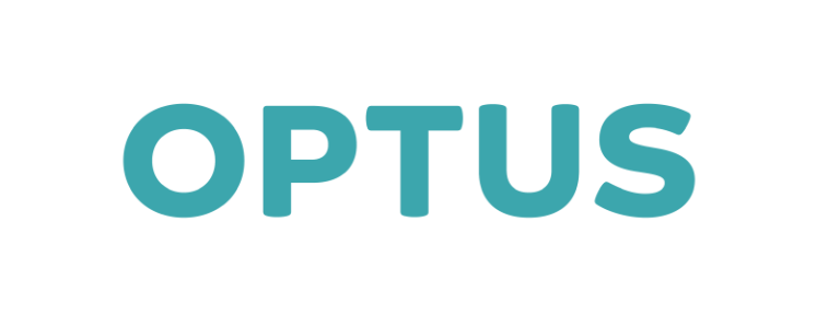 Optus logo with white background